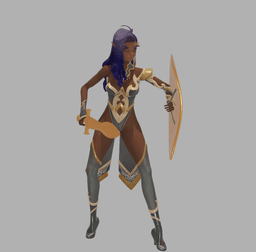 Dark Elf Paladin v2 3d model