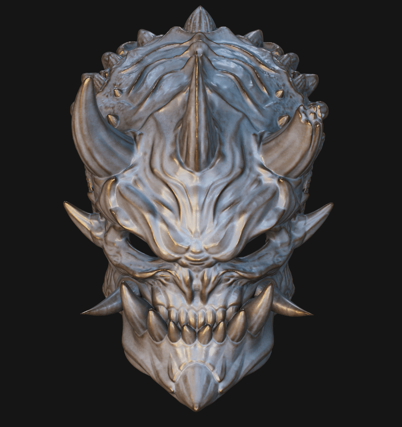 Predator Oni Mask 1 3d model