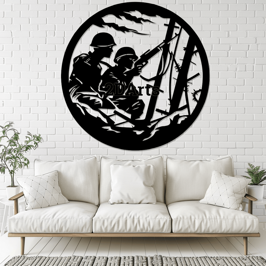 Soldiers 2D Wall Art/Window Art 3d model