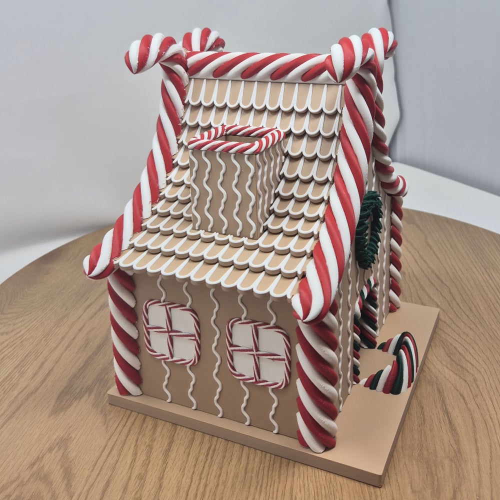 Gingerbread House Dice tower assembly kit 3d model