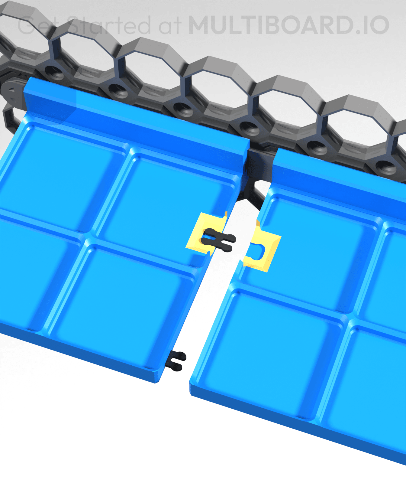 2x1 - Gridfinity Shelf - Rail Slider 3d model