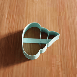 Poop Emoji Cookie Cutter Stamp Utensil 3d model