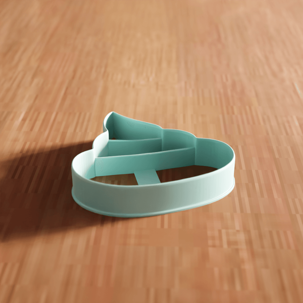 Poop Emoji Cookie Cutter Stamp Utensil 3d model
