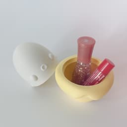 Banana Container and Keychain 3d model
