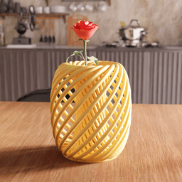 Helical Spiral Lattice Vase 3d model