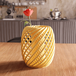 Helical Spiral Lattice Vase 3d model