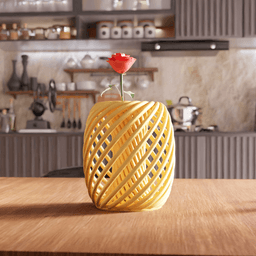 Helical Spiral Lattice Vase 3d model