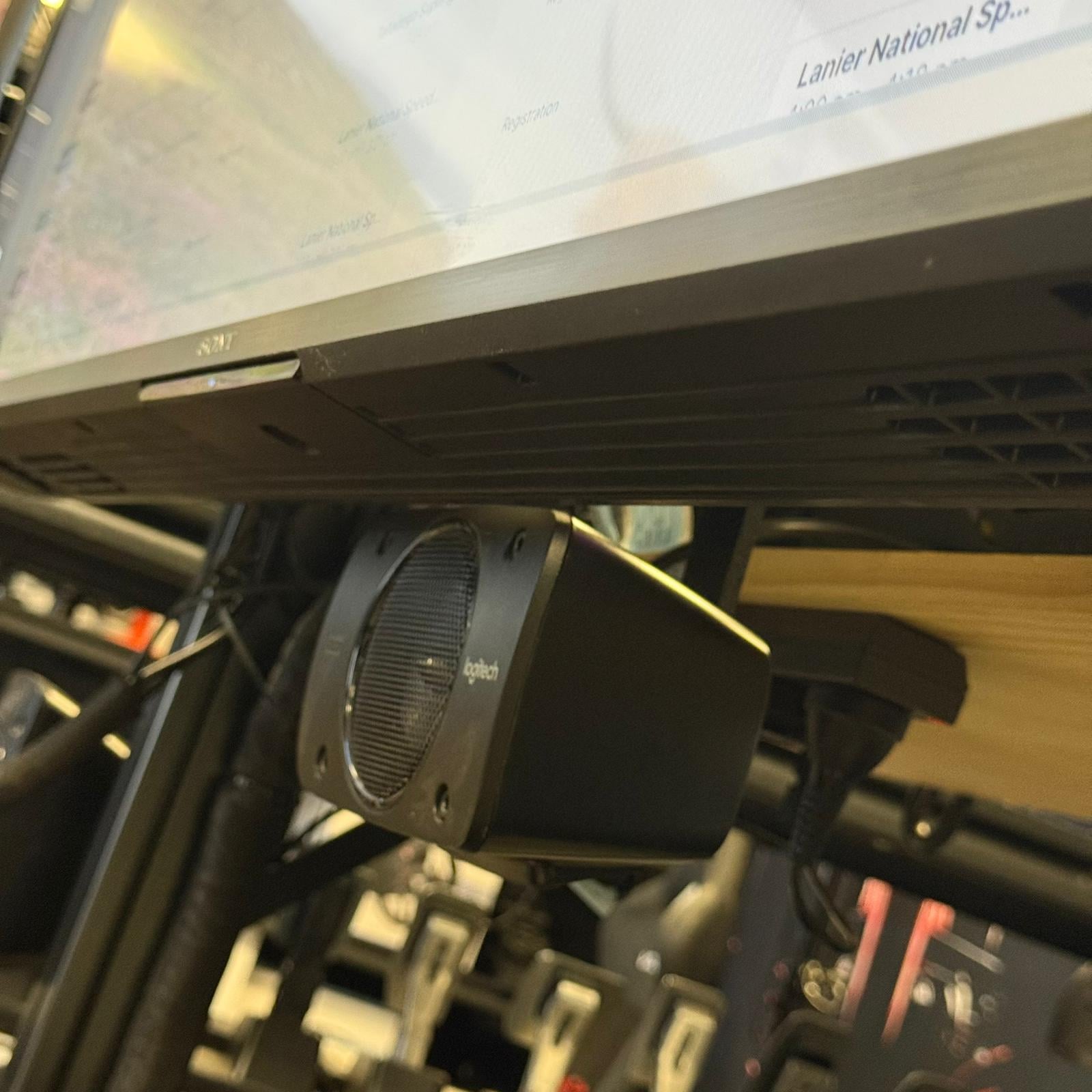 Logitech Z906 Sim Racing Cockpit Mounts V2 3d model