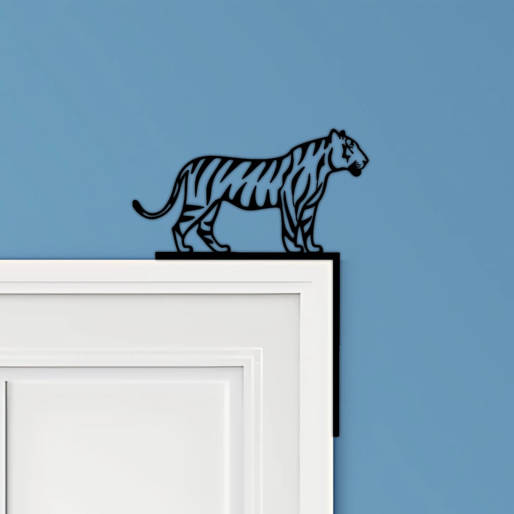 Tiger Door Corner Decor 3d model