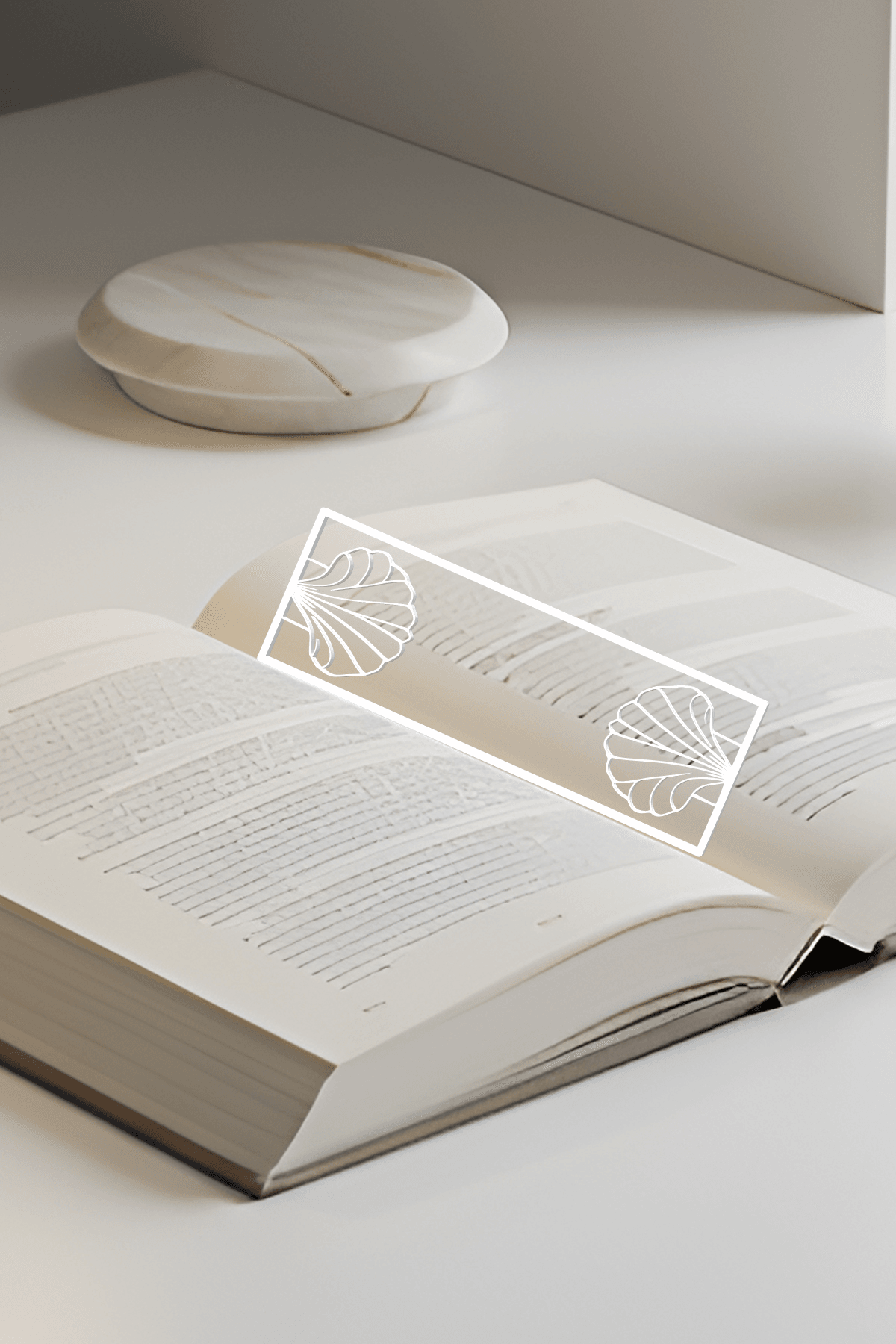 Seashell Bookmark, Creativity Bookmark, Gift Idea 3d model