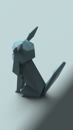 Low-poly Glaceon 3d model