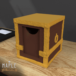 TCG Deck Box - Treasure Chest - Support Free 3d model