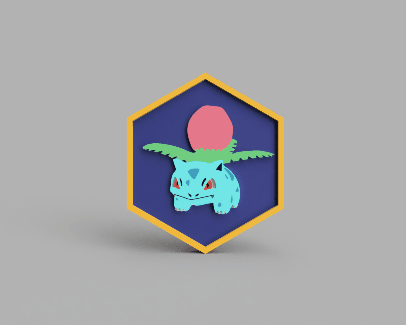 Ivysaur Pokemon PokeCoin STL 3d model