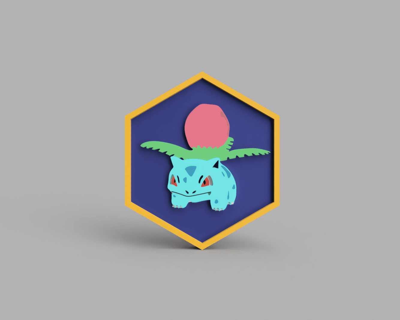 Ivysaur Pokemon PokeCoin STL 3d model