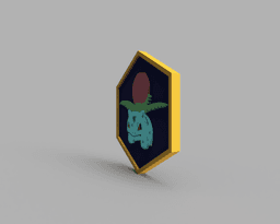 Ivysaur Pokemon PokeCoin STL 3d model