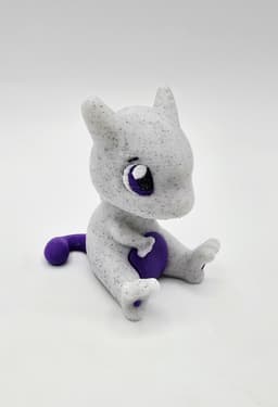 CHIBI MEWTWO FANART KEYCHAIN 3d model