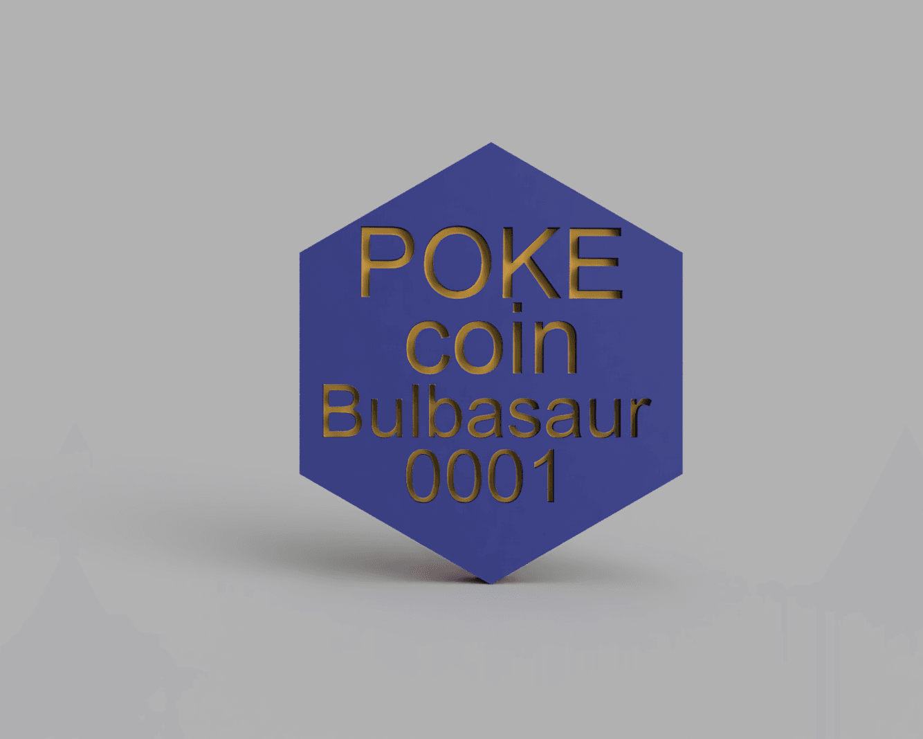 Bulbasaur Pokemon PokeCoin STL 3d model