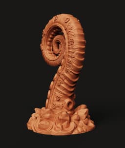 Kraken Tentacle Headphone Stand | Deep Ocean Decor 3d model