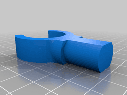 3/4" to 1/2" PVC pipe clip 3d model