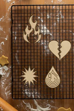 Element Set Cookie Cutter, Biscuit Cutter 3d model