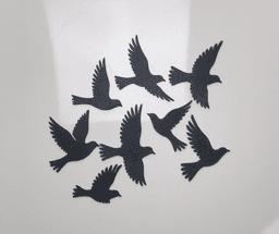 Flying Birds Wall Art Set.3mf 3d model