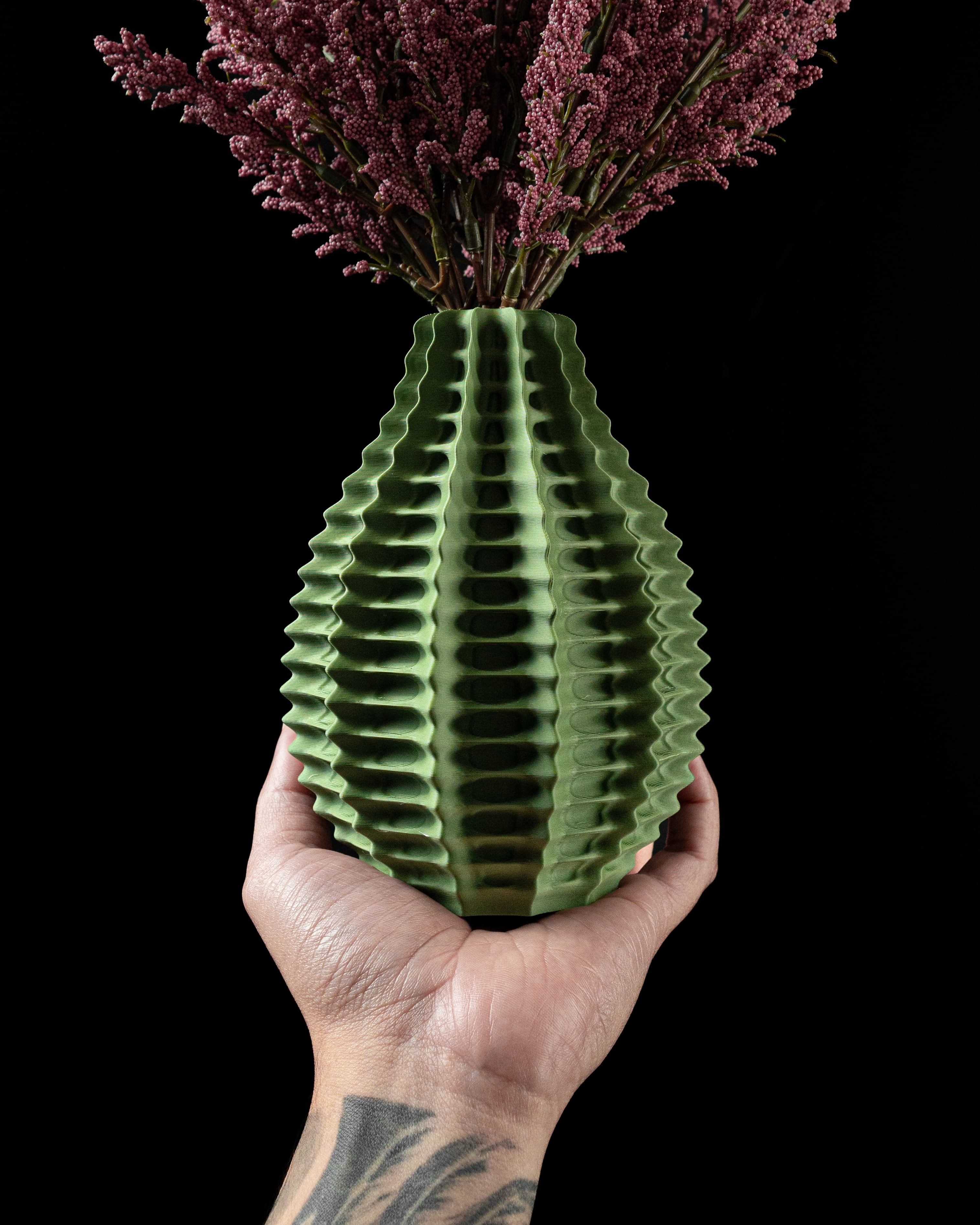 Ribbed Flower Vase by MODERN MACHINE 3d model