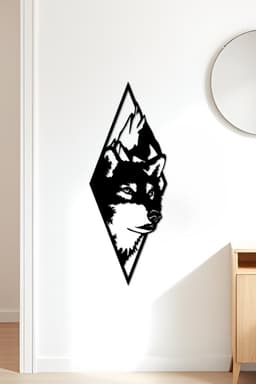 Wolf Wall Art, Wall Decor, Home Decor 3d model