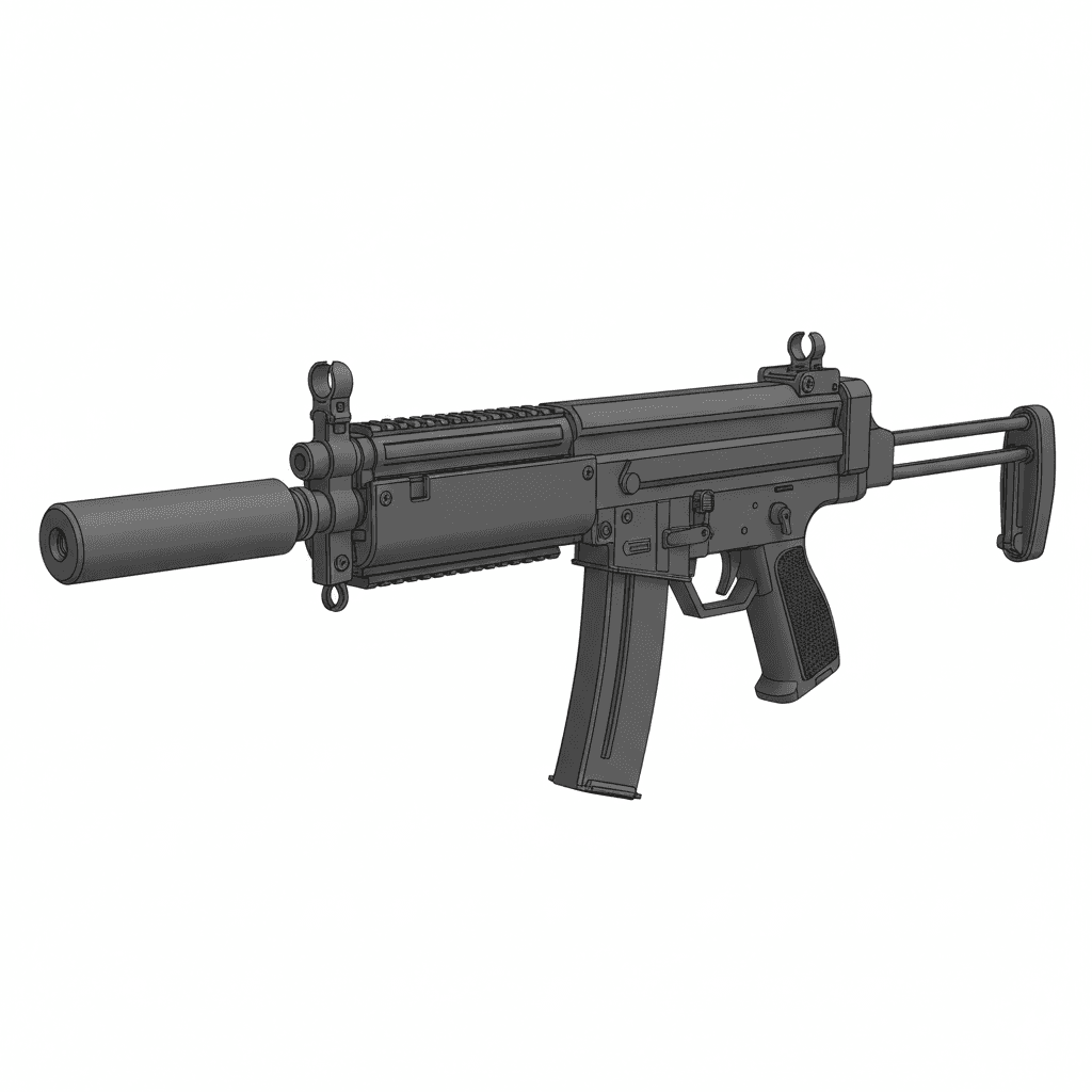 Gun MAC 11 Compact Defense Weapon 3d model