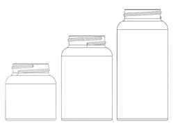 Milk Cap Jar (Wide) set 3d model