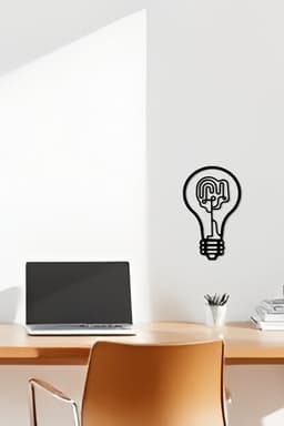 Lightbulb Wall Art, Wall Decor, Home Decor 3d model