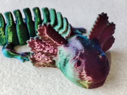 Cute Articulated Axalotl 3d model