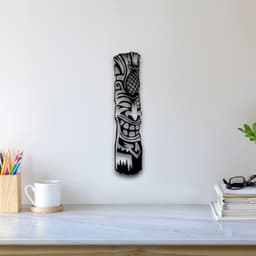African Mask Wall Art 3d model