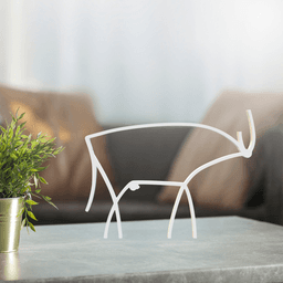Animal Line Art, Modern, Minimalist 3d model