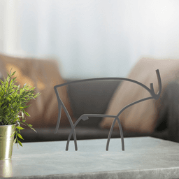 Animal Line Art, Modern, Minimalist 3d model