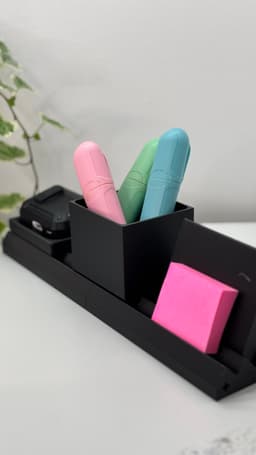 Fully Modular Desk Organizer - Including Customizable Parts! 3d model
