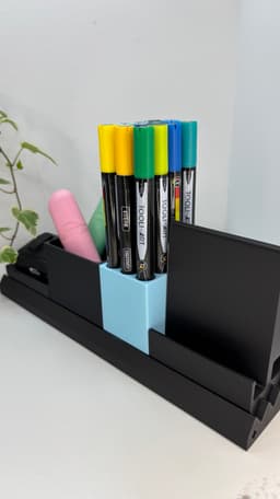 Fully Modular Desk Organizer - Including Customizable Parts! 3d model
