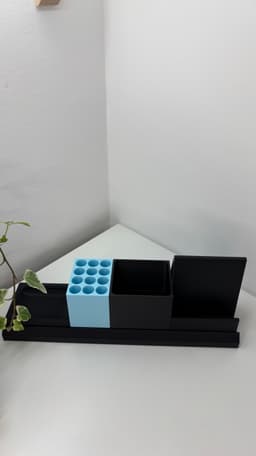 Fully Modular Desk Organizer - Including Customizable Parts! 3d model
