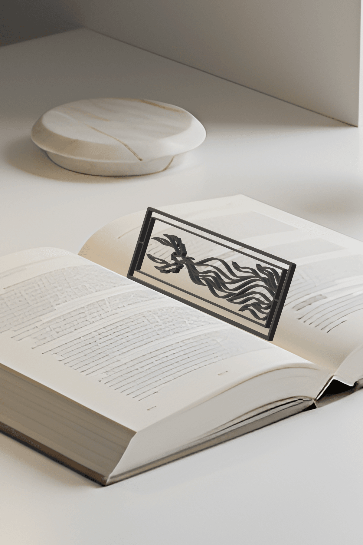 Phoneix Bookmark, Gift Idea 3d model