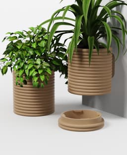 EXTRUSION Collection - Planter Set 3d model