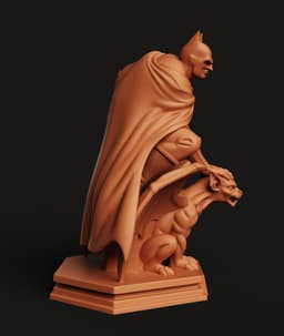 Batman Crouching on Gargoyle | Dark Knight Statue 3d model