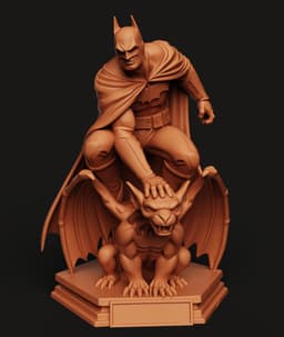 Batman Crouching on Gargoyle | Dark Knight Statue 3d model