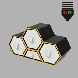 Hexagon Organizer 3d model