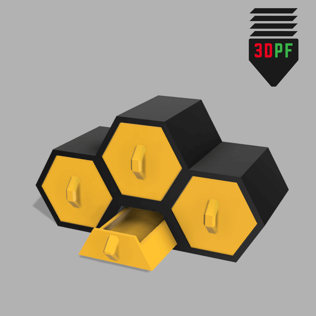 Hexagon Organizer 3d model