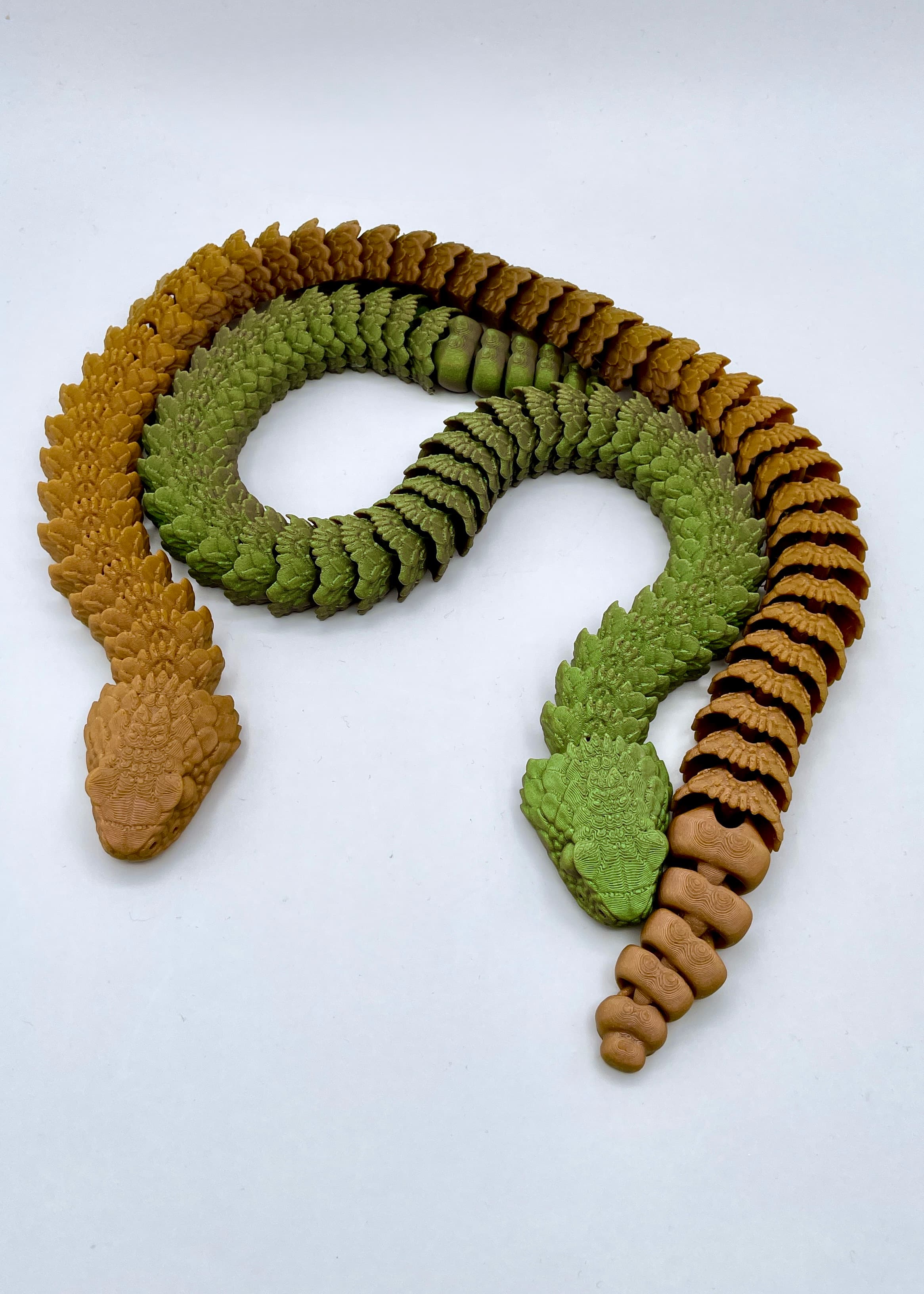 Articulated Rattlesnake | Pre - So fun and animated! Polymaker Panchroma Starlight Jupiter and Starlight Meteor - 3d model