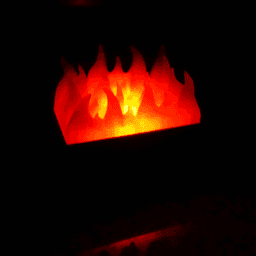 Dumpster Fire LED Tea Light 3d model