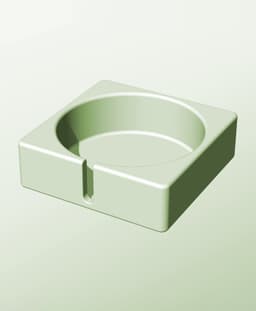 CS128-45-S Stacking slotted module bin for modern home decor 3d model