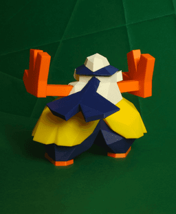 Hariyama Low Poly Pokemon 3d model