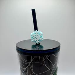 Snowflake Straw Topper 3d model