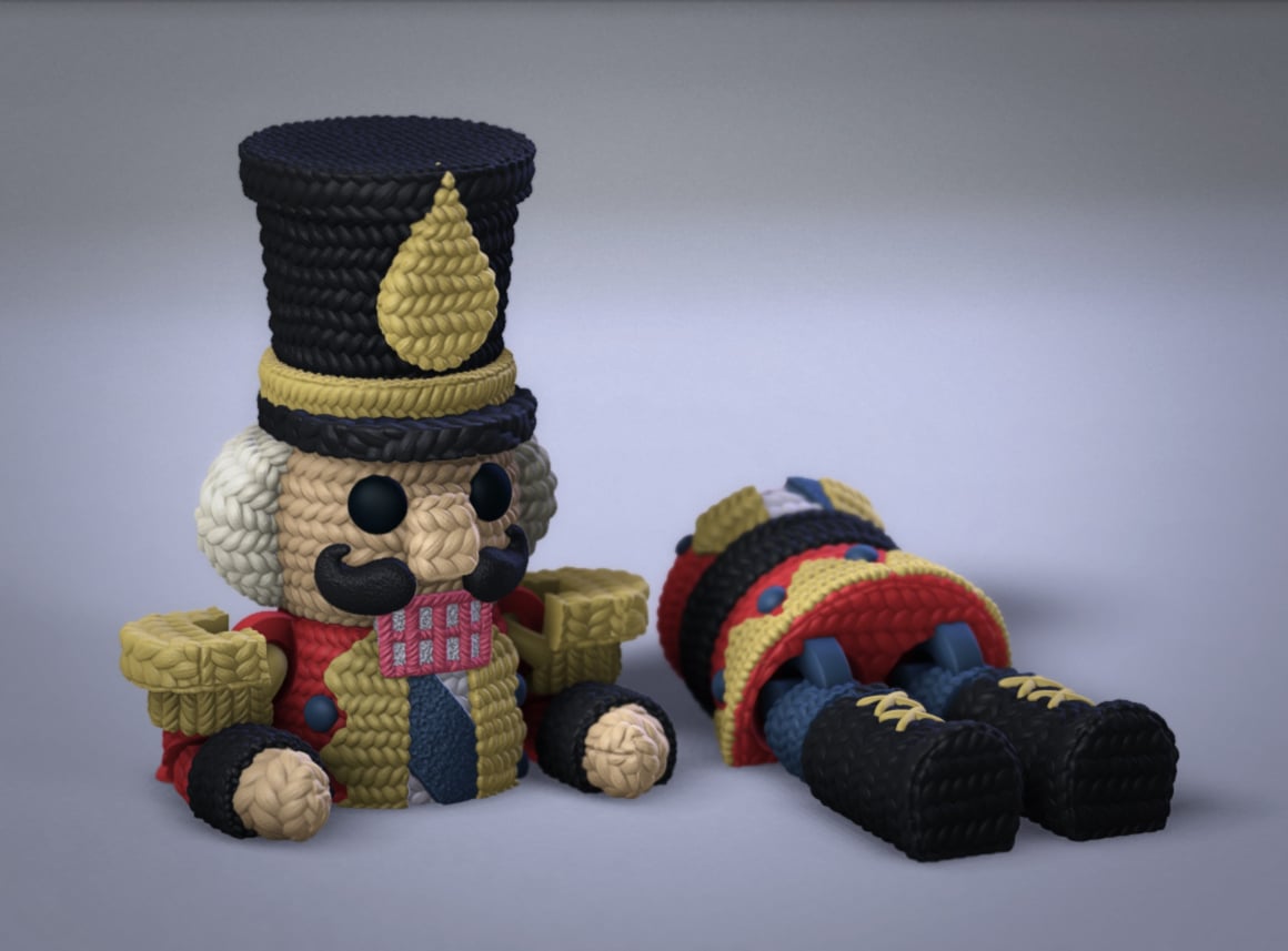 Crochet Nutcracker 3d model