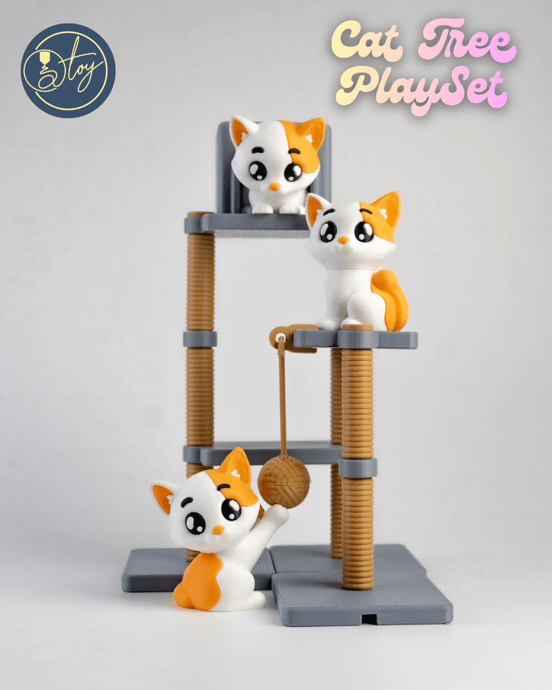 Modular Cat Tree Playset 3d model